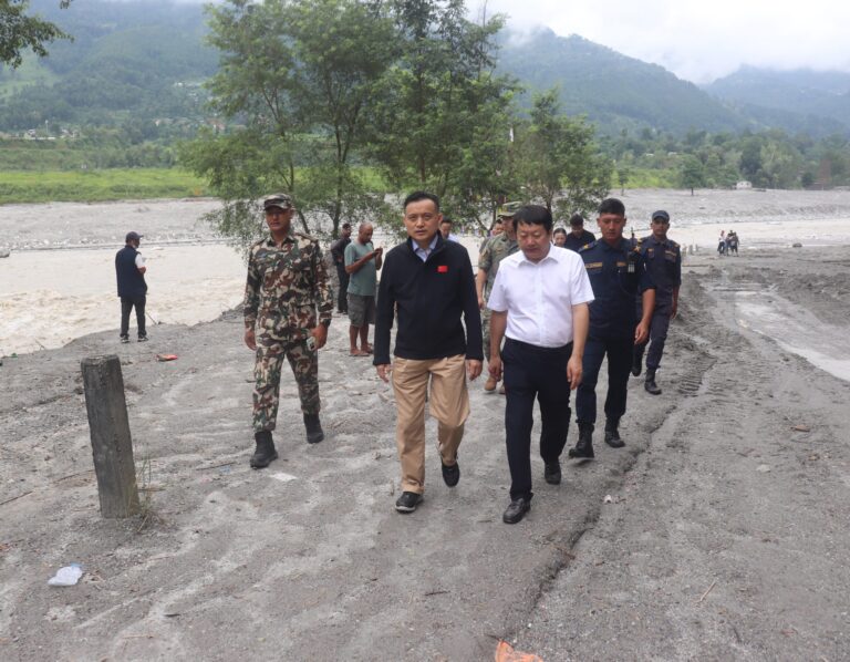 बाढीपछिको पुनरुत्थानमा चिनियाँ सहयोग निरन्तर रहन्छ: राजदूत माओमिङ